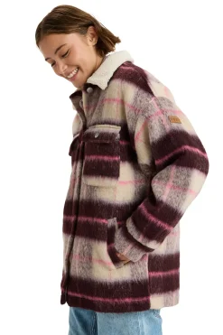 Abrigo a cuadros estilo camisa