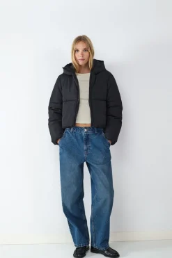 Abrigo acolchado capucha