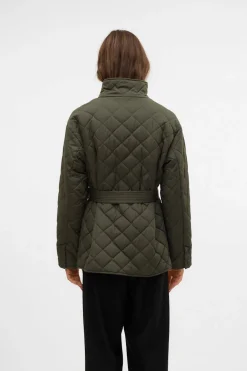 Abrigo acolchado cuello subido