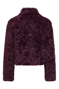 Abrigo corto efecto pelo