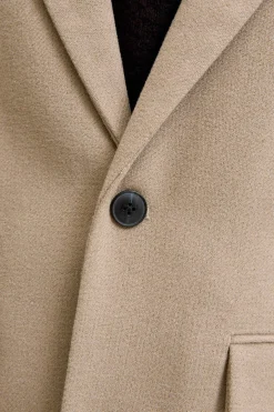 Abrigo cuello italiano