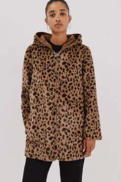 Abrigo efecto doble faz reversible