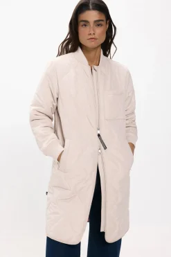 Abrigo largo acolchado