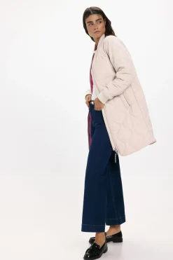 Abrigo largo acolchado