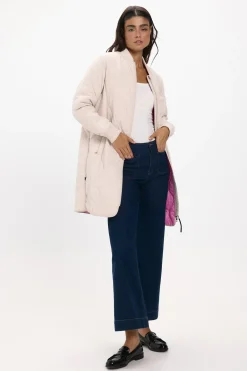 Abrigo largo acolchado