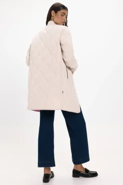 Abrigo largo acolchado