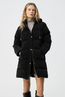 Abrigo largo acolchado