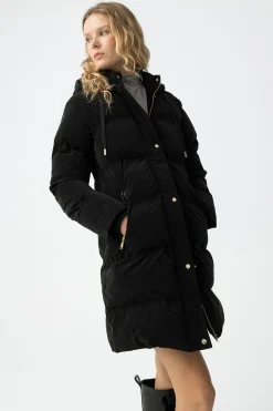 Abrigo largo acolchado