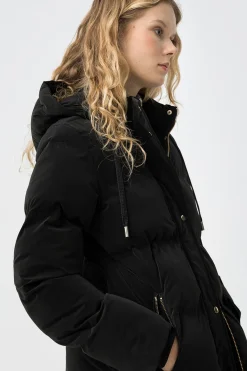 Abrigo largo acolchado