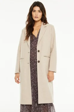 Abrigo largo bolsillos