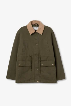 Abrigo Largo con Contraste