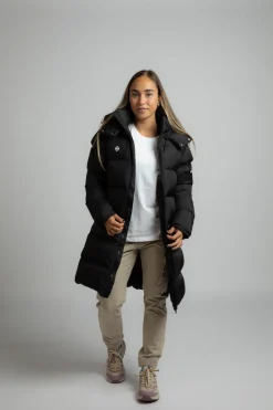 Abrigo largo de fibra