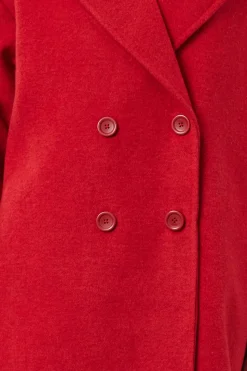 Abrigo largo oversize de lana