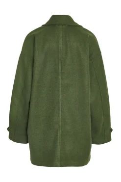 Abrigo pa&ntilde;o solapas detalle mangas