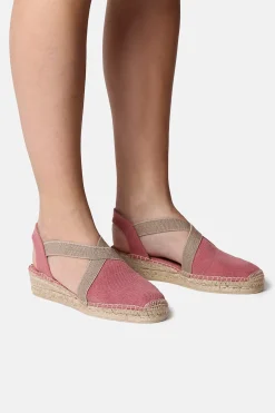 Alpargata de cu&ntilde;a baja con el&aacute;sticos