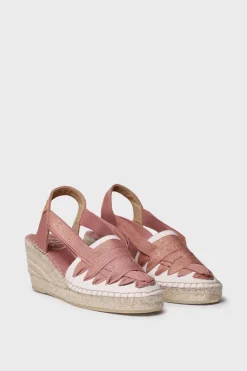 Alpargata de cu&ntilde;a media con cintas