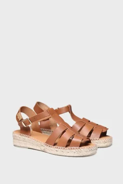 Alpargata plana de piel