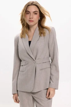 Americana abotonada cruzada