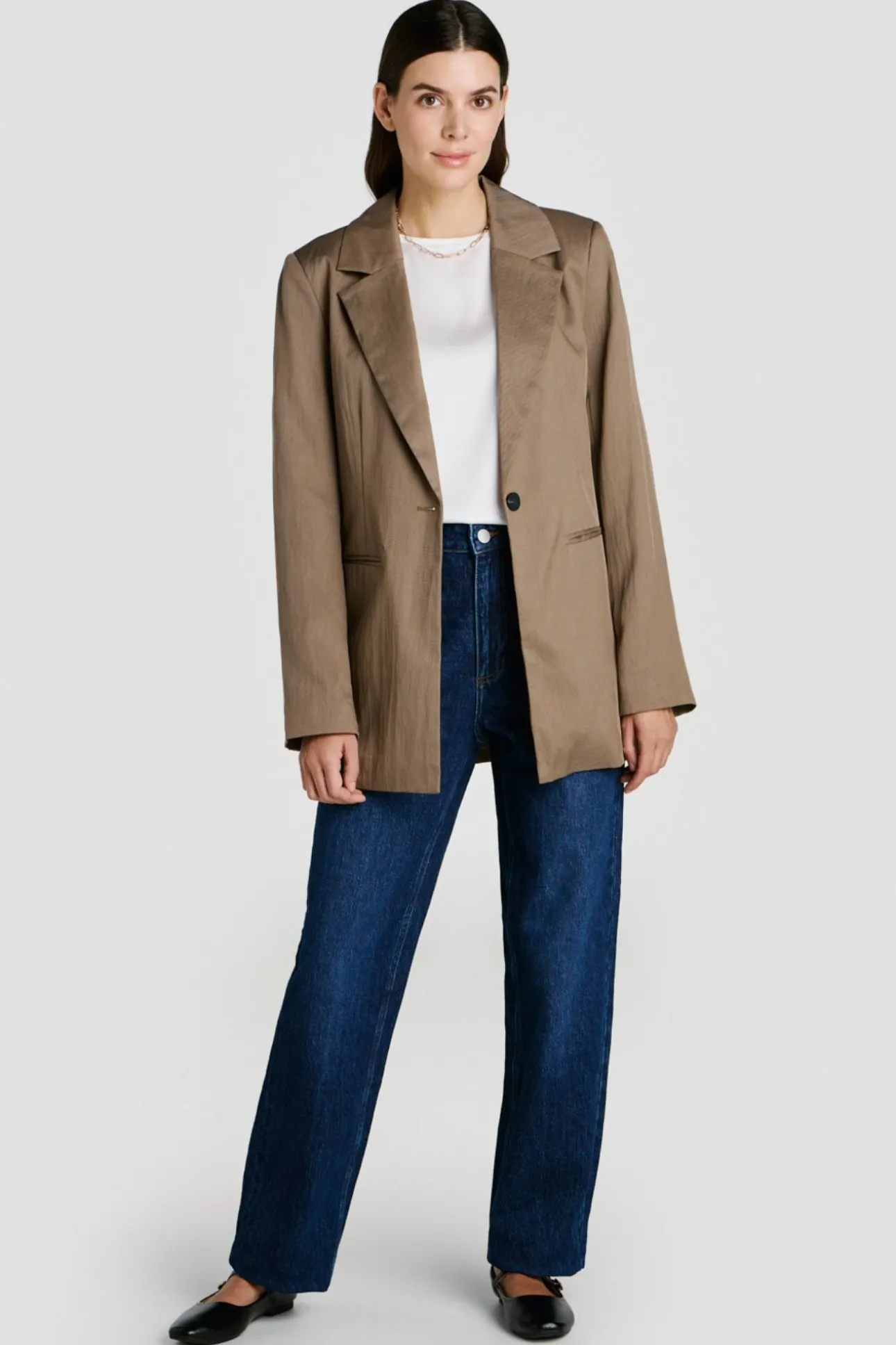 Americana blazer abotonada