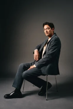 Americana traje algod&oacute;n coordinado