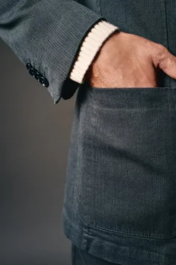 Americana traje algod&oacute;n coordinado