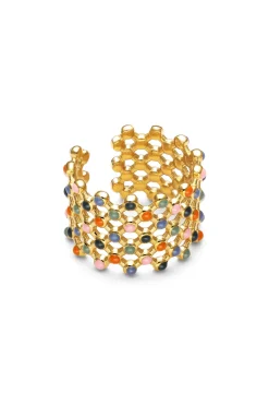 Anillo Mini Bomb Enamel Acer Oro