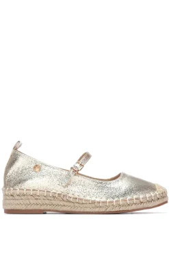 Bailarina Alpargata Acabado Metalizado