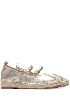 Bailarina Alpargata Acabado Metalizado