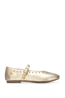 Bailarina metalizada hebilla