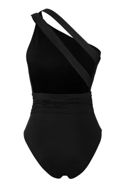 Ba&ntilde;ador asim&eacute;trico fruncido