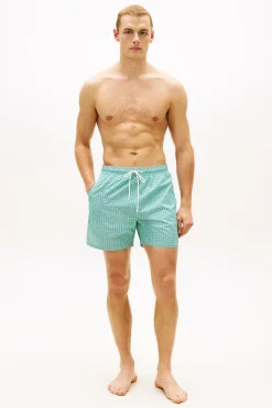 Ba&ntilde;ador hombre estampado geom&eacute;trico