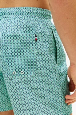 Ba&ntilde;ador hombre estampado geom&eacute;trico