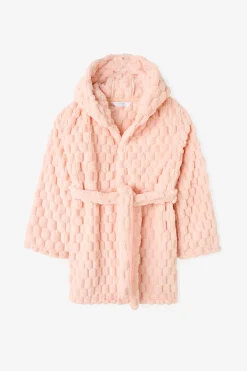 Bata rosa de textura suave para ni&ntilde;as