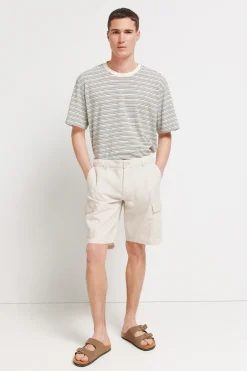 Bermuda lino carto comfort fit