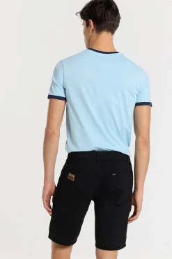 Bermuda tiro medio 5 bolsillos