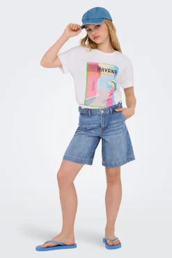 Bermuda vaquera larga