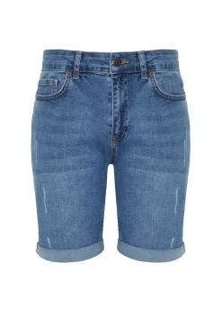 Bermudas vaqueras ajustadas