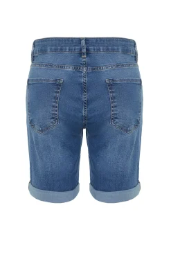 Bermudas vaqueras ajustadas