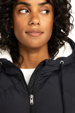 Better Weather - Chaqueta acolchada con capucha para mujer