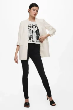 Blazer abierta manga remangada