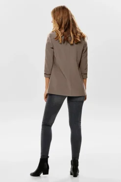 Blazer abierta manga remangada