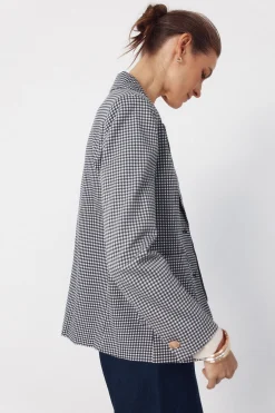 Blazer de punto piqu&eacute;