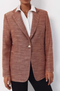 Blazer tejido con textura