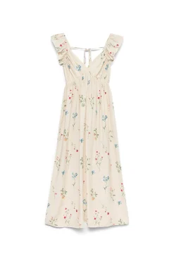 Blusa con volantes en mangas con escote