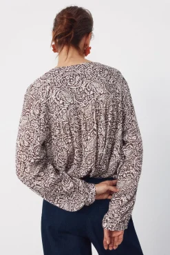 Blusa cuello redondo