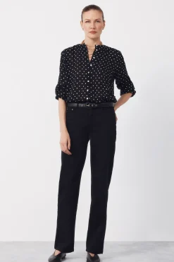 Blusa cuello redondo