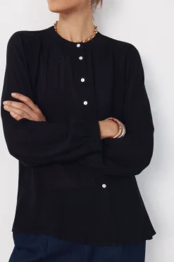 Blusa cuello redondo