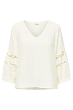 Blusa manga 3/4 encaje