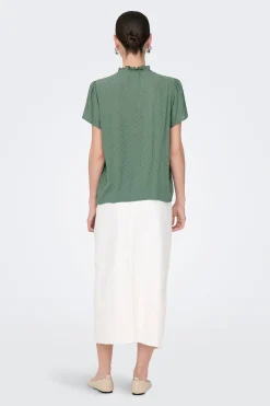 Blusa manga corta plumeti