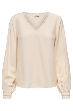 Blusa manga larga bordada